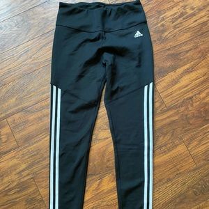 Adidas Track High Waited Leggings Black NWOT